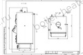 Угольно дровяной котел HeatExpert 0.23 МВт / 230 кВт чертеж