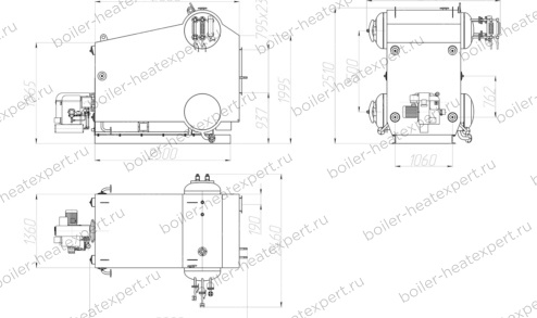 Чертеж парового котла STEAMEXPERT Е 1/9 М