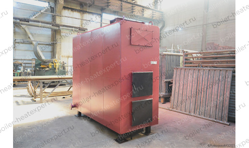 Котел на дровах HeatExpert с длинной топкой 0.5 МВт / 500 кВт